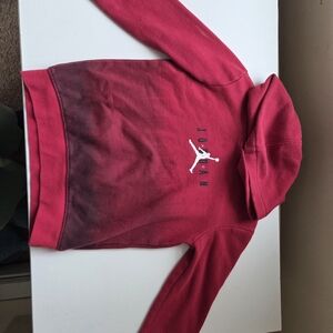 Red Jordan Hoodie with Logo